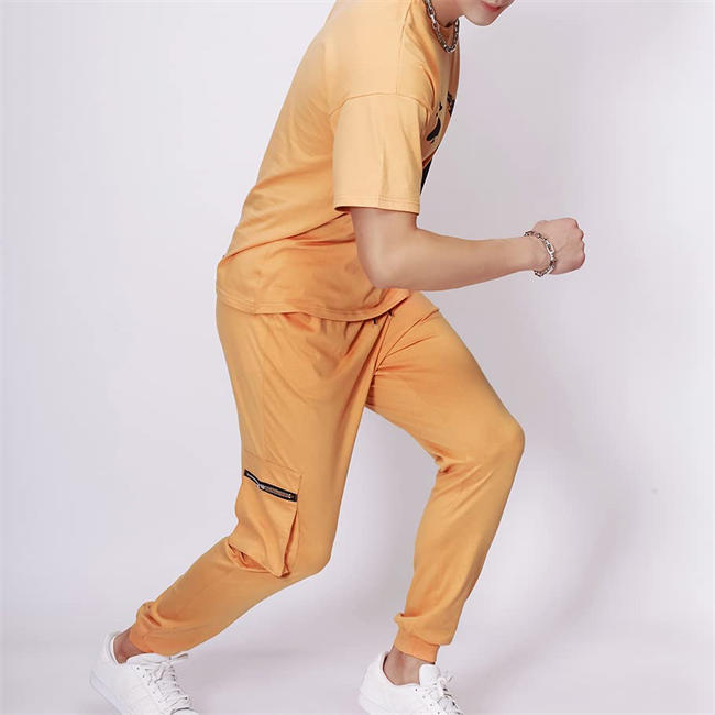 Men casual Tracksuits sportswear short sleeve outfit T-shirt trousers two-piece Short set